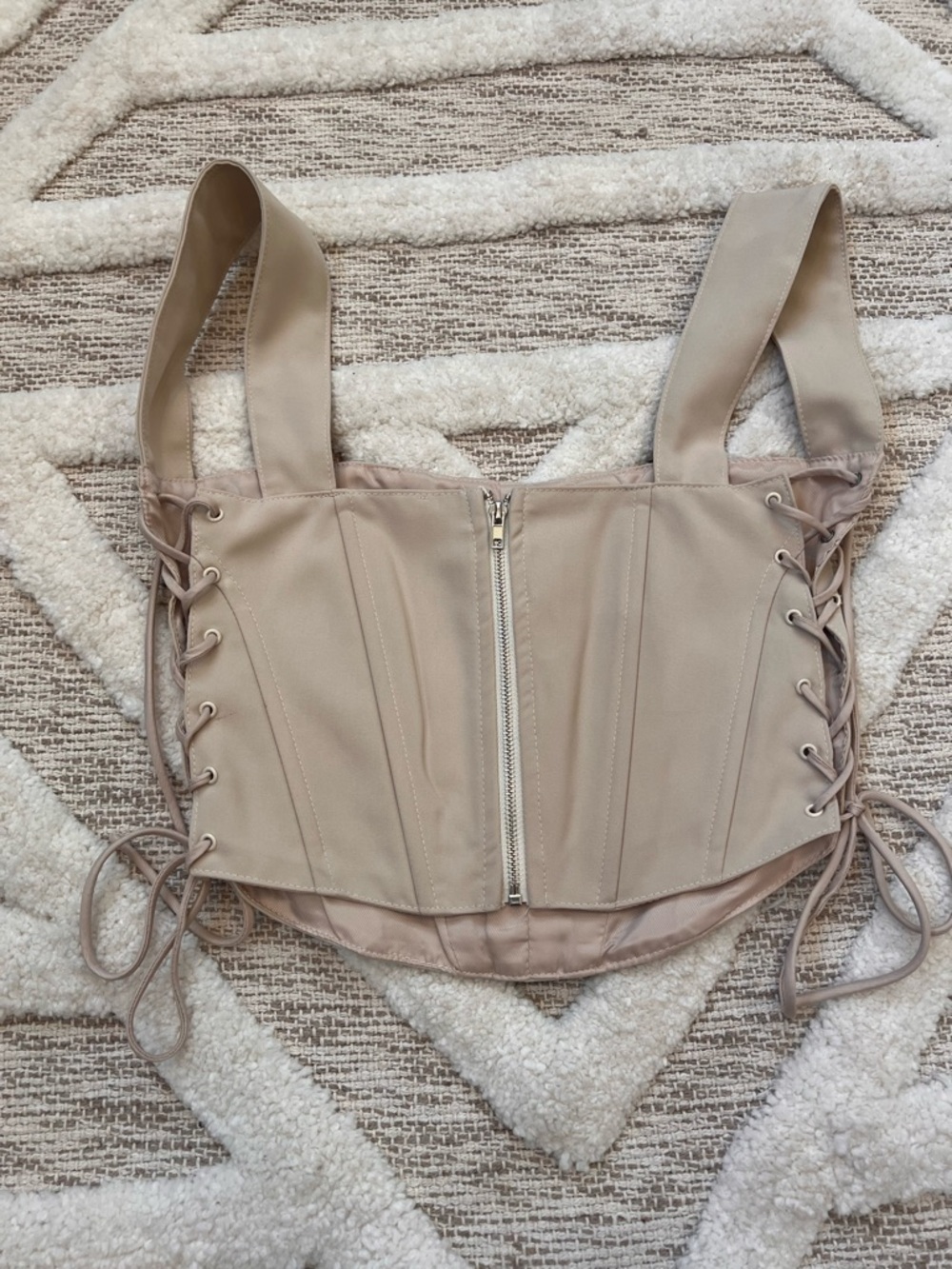 Rumours Westwood Corset Top in Cream Small - Picture 8 of 9